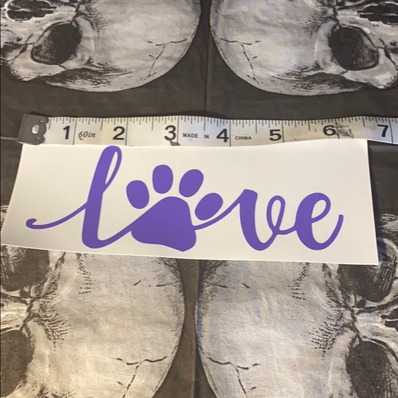 4/$15 Love 🐾 Vinyl Decal - Picture 2 of 5